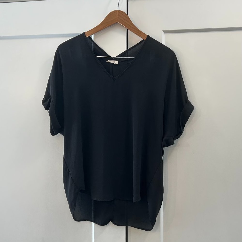 Black Lush Blouse Medium